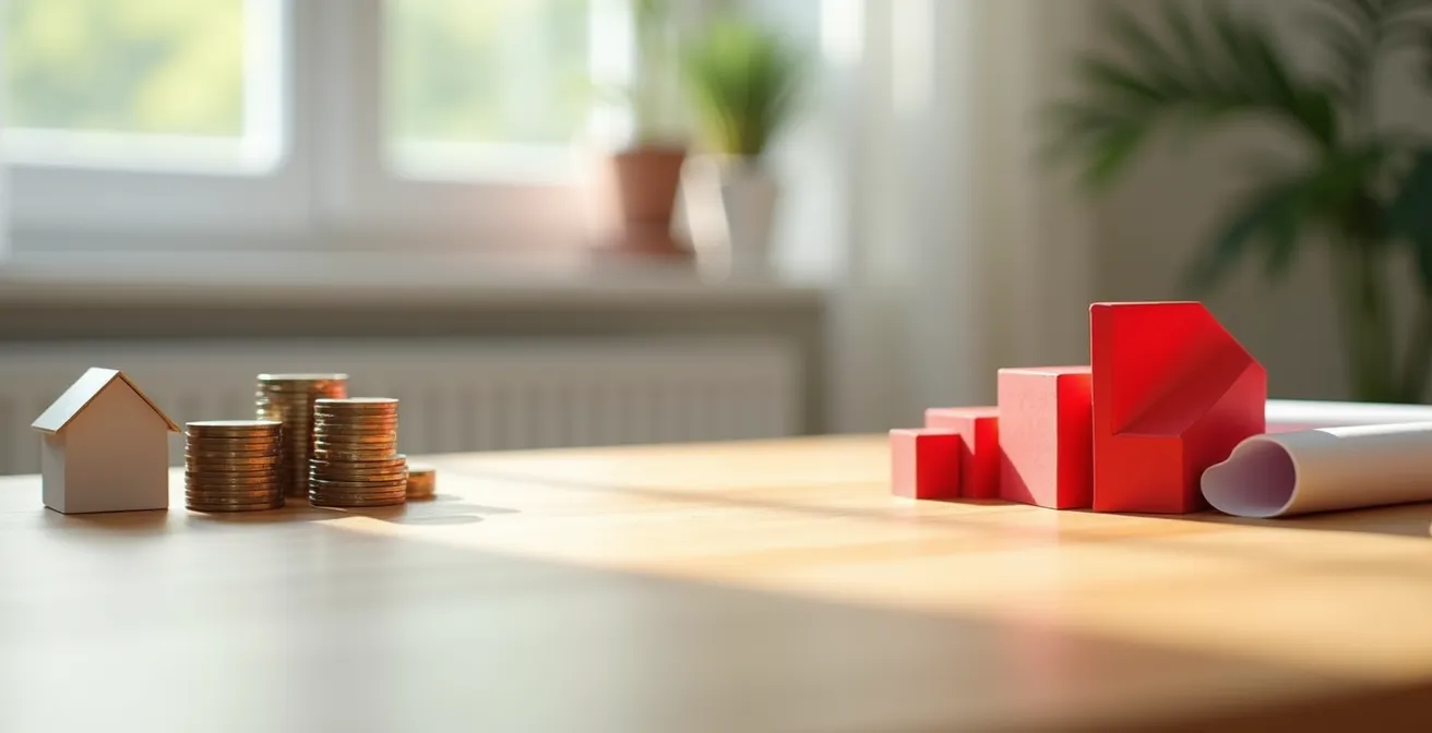 Visualisierung der Vermögensbilanz mit Assets und Verbindlichkeiten