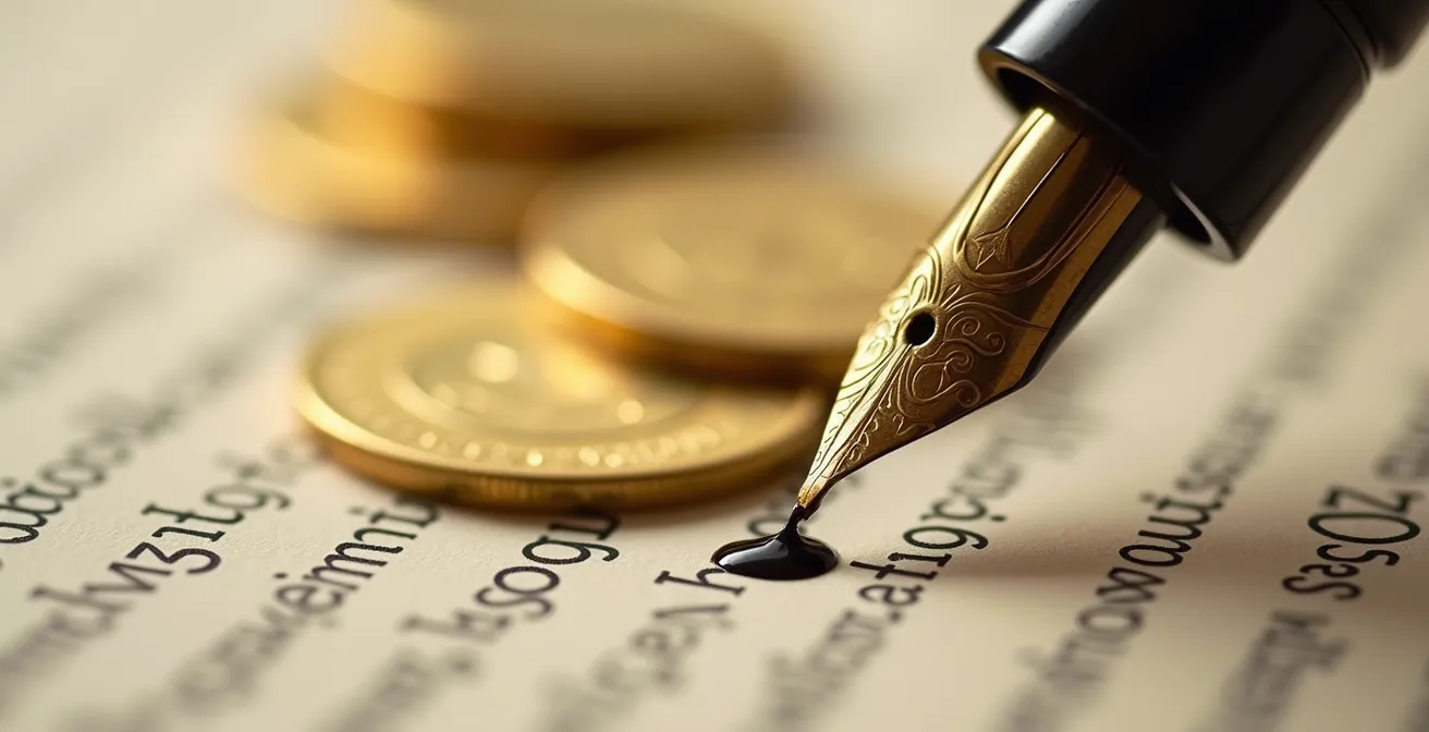 Symbolische Darstellung des finanziellen Unterschieds zwischen Widerruf und Kündigung